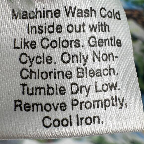 Ocean & Coast shirt men's L Hawaiian tropical floral beach bird print button - Picture 8 of 8